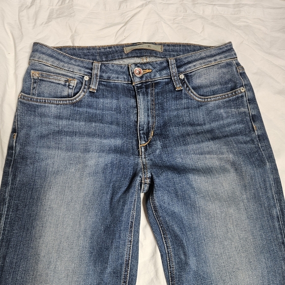 Joe’s Jeans Marcia Wash Blue Denim Mid-rise Straight Leg Cropped size 27 - Picture 3 of 8